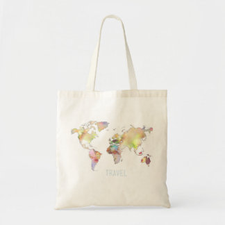 Tote Bag Voyage Fourre-tout de carte du monde