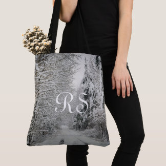 Tote Bag Voyage hivernal à travers la forêt
