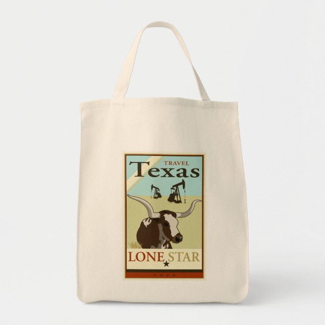 Tote Bag Voyage le Texas (Devant)