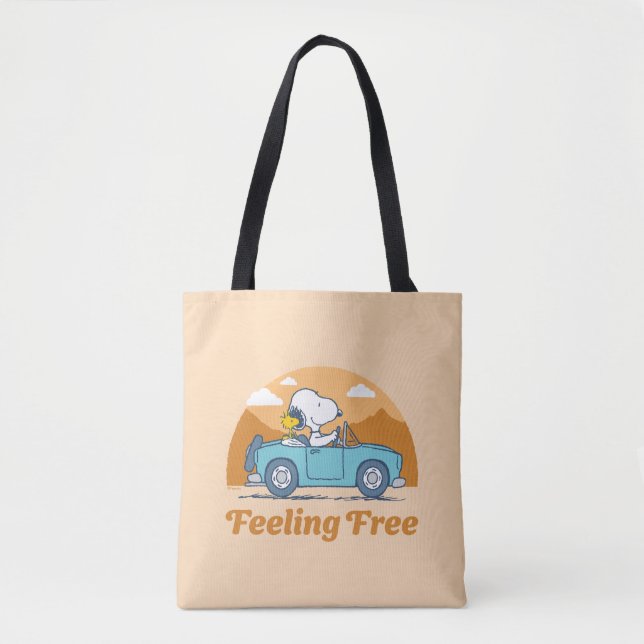 Tote Bag Voyage sur route | Arachides se sentent libres (Devant)