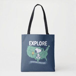Tote Bag Voyage sur route   Explorez les cacahuètes