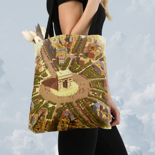 Tote Bag Voyage Vintage, Arc de Triomphe Paris France