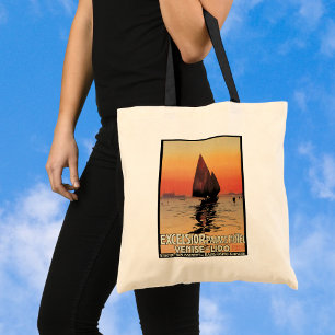 Tote Bag Voyage Vintage, Bateaux au Excelsior Palace Venise