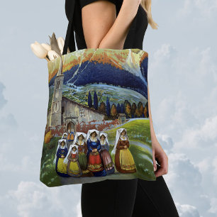 Tote Bag Voyage Vintage, Femmes d'Abruzzes, Italie