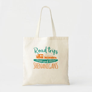 Tote Bag Voyages sur la route et Shenanigans Vacances en fa