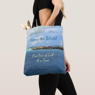 Tote Bag Voyez le port d'escale à la fois Med. du monde