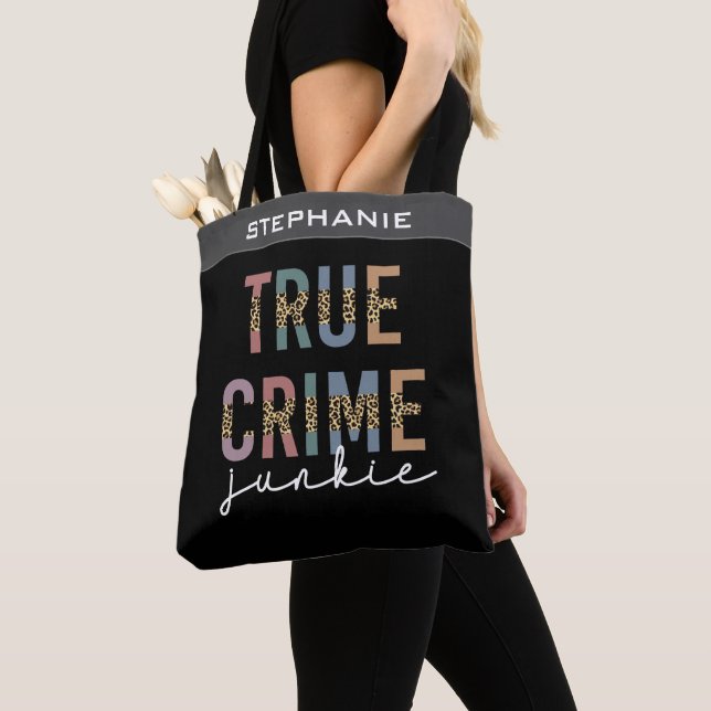 Tote Bag Vrai crime Junkie | Crimes de meurtre montre l'amo (De près)
