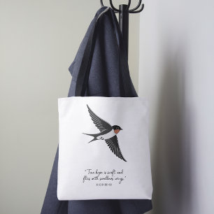 Tote Bag Vrai Espoir : Citation Chic Simple