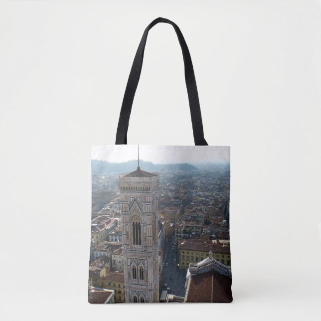 Tote Bag Vue à partir du dessus du Duomo, Florence Italie (Devant)