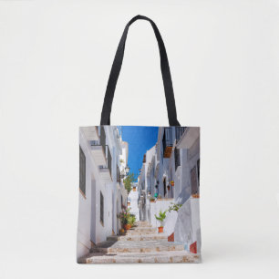 Tote Bag Vue aérienne de la ville blanche Frigiliana par be