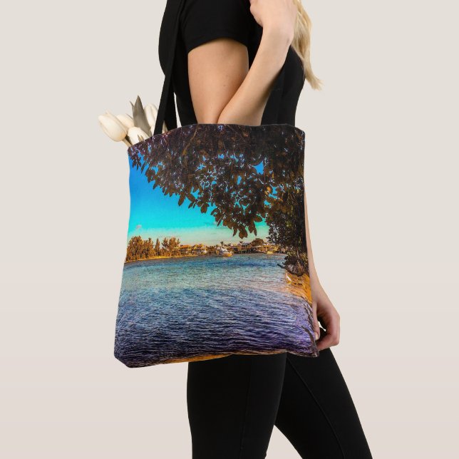 Tote Bag Vue depuis le lagon (De près)