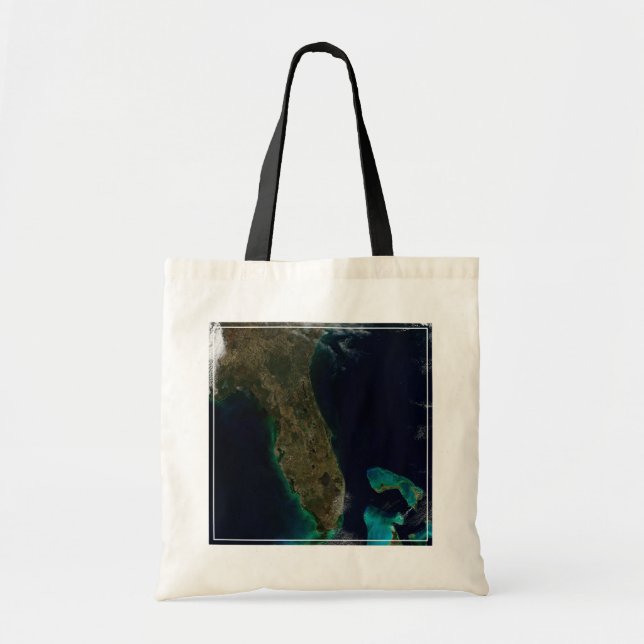 Tote Bag Vue Satellite Sur La Floride. (Devant)