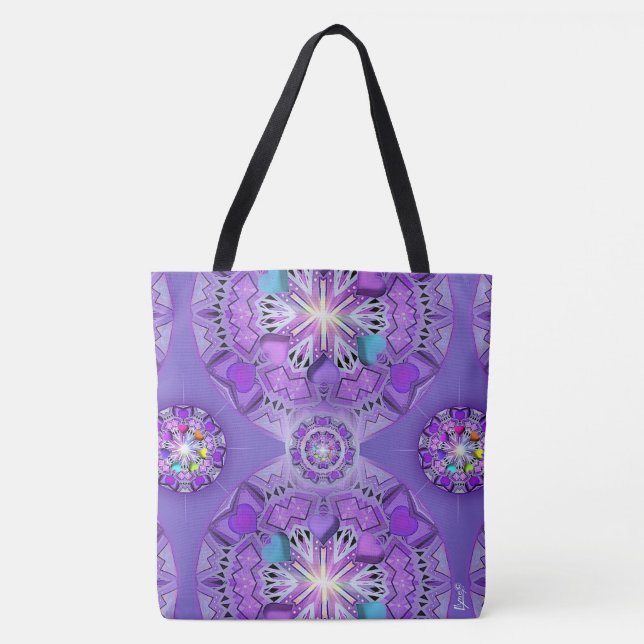 Tote Bag W2 pourpre (Devant)
