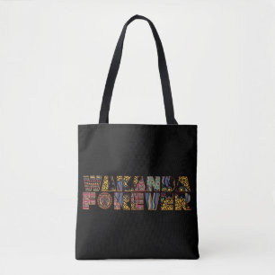 Tote Bag Wakanda, Lettres À Caractères Réformes