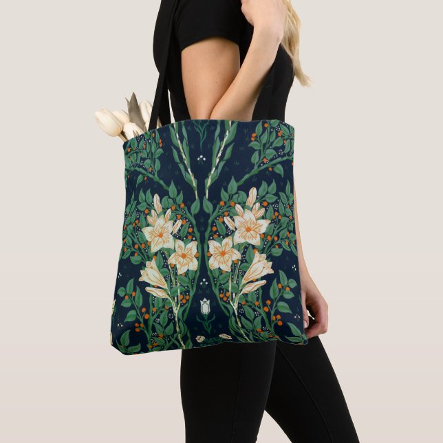 Tote Bag Walter Crane "Francesca" Botanical (De près)