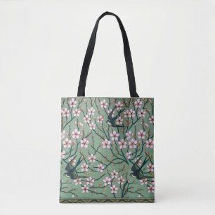 Tote Bag Walter Crane Hirondelles et amandes