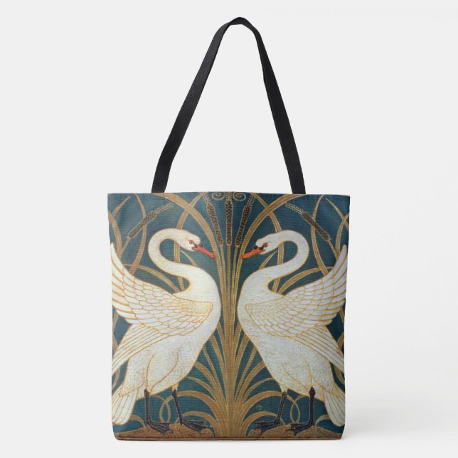 Tote Bag Walter Crane Swan (Devant)