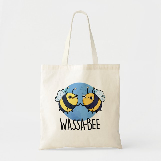 Tote Bag Wassabee Funny Wasabi Bee Pun (Devant)