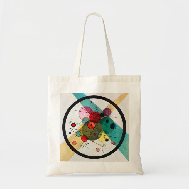 Tote Bag Wassily Kandinsky cercles dans un cercle (Devant)