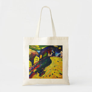 Tote Bag Wassily Kandinsky Houses at Murnau. Expressionism