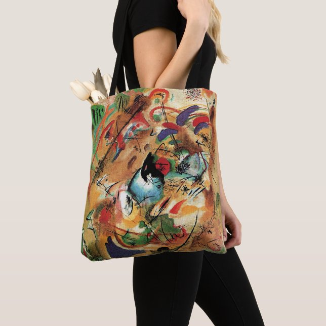 Tote Bag Wassily Kandinsky - Improvisation, Dreamy, (De près)