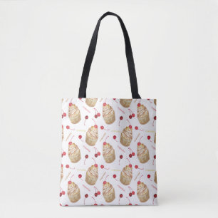 Tote Bag Watercolor cupcakes