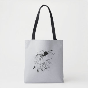 Tote Bag Web Spider & Illustration manuelle