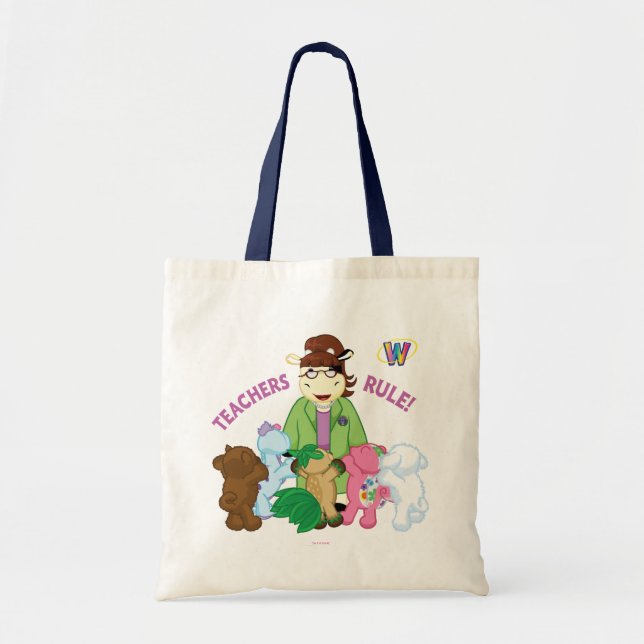 Tote Bag Webkinz : Règle de professeurs ! (Devant)