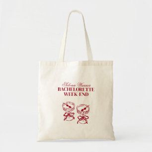 Tote Bag Week-end enterrement de vie de jeune fille avec de