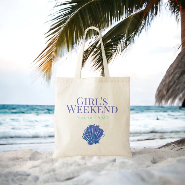 Tote Bag Week-end personnalisé pour filles EVJF à la plage  (Créateur téléchargé)