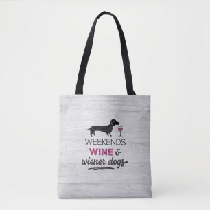 Tote Bag Week-ends Vins & Chiens Écologiques