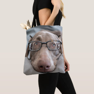 Tote Bag Weimaraner en verres futés