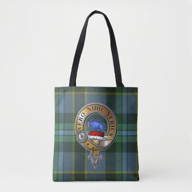Tote Bag Weir Tartan & Badge (Devant)