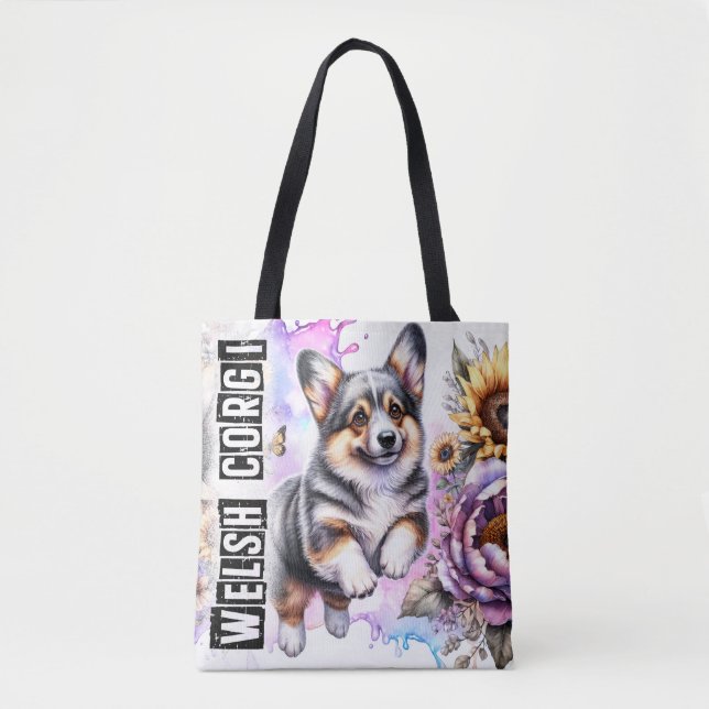 Tote Bag Welsh Corgi (Devant)