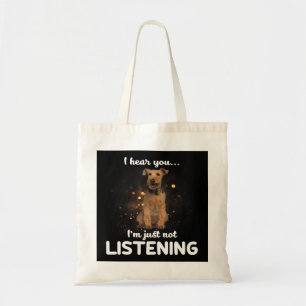 Tote Bag Welsh Terrier Chien Je Vous Entends Ne Pas Écouter
