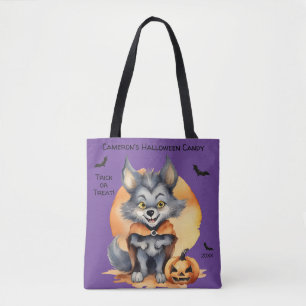 Tote Bag Werewolf Halloween bonbon Trick ou traitement