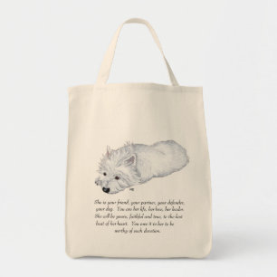 Tote Bag West Highland White Terrier Keepsakland