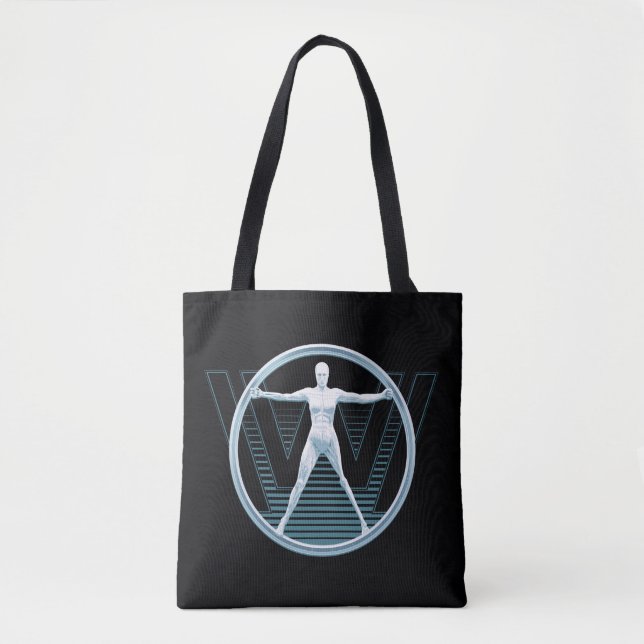 Tote Bag Westworld | Logo Vitruvian Android (Devant)