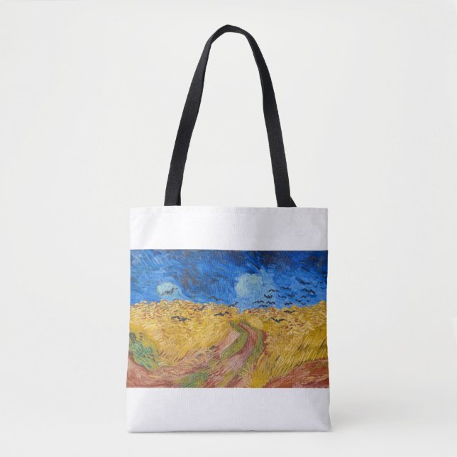 Tote Bag Wheatfield with Crows by Vincent van Gogh (Devant)