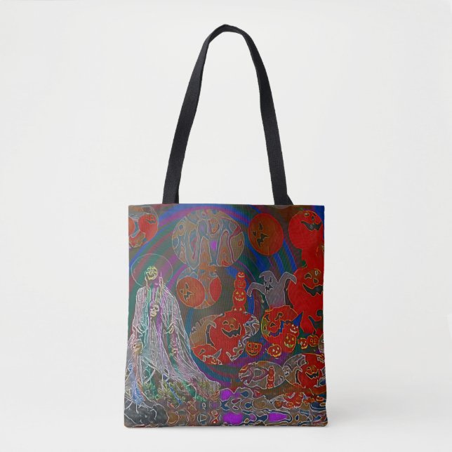 Tote Bag Whimsical Halloween Dreams (Devant)