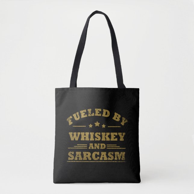 Tote Bag Whiskey cite d'amusants propos d'alcool (Devant)
