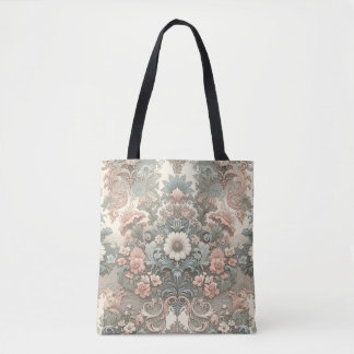 Tote Bag Whisper victorien : Une Symphonie Pastel