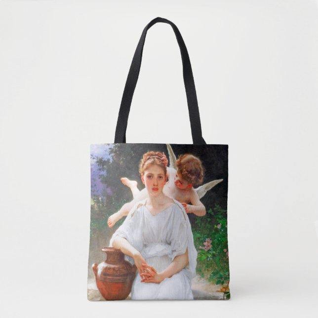 Tote Bag Whisperies d'Amour, Bouguereau (Devant)
