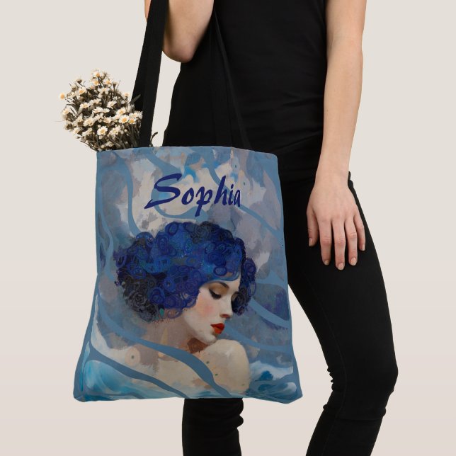 Tote Bag Whispers of the Ocean Goddess (De près)
