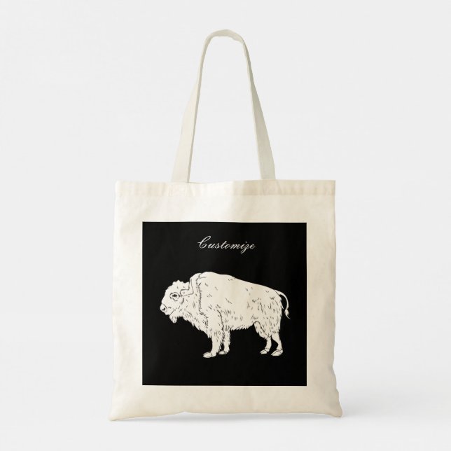 Tote Bag White Buffalo Thunder_cove (Dos)
