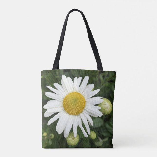 Tote Bag White Daisy Fourre-tout (Dos)