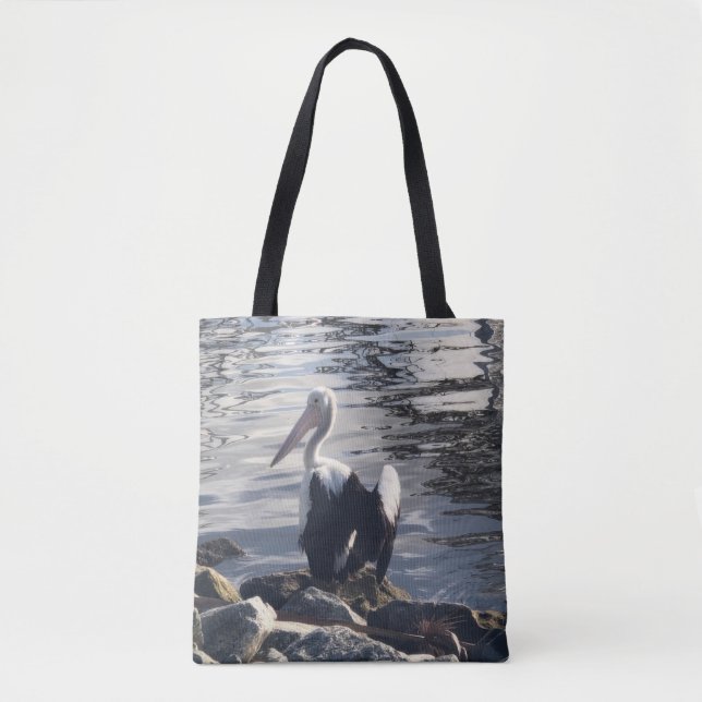 Tote Bag White Pelican (Devant)