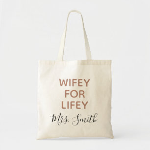 Tote Bag Wifey pour Lifey a personnalisé