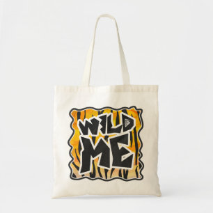 Tote Bag Wild Me Tiger orange et noir