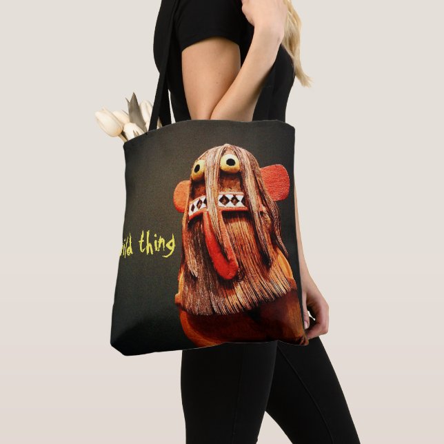 Tote Bag Wild Thing Kachina Poupée Visage Photo Amusant Sim (De près)